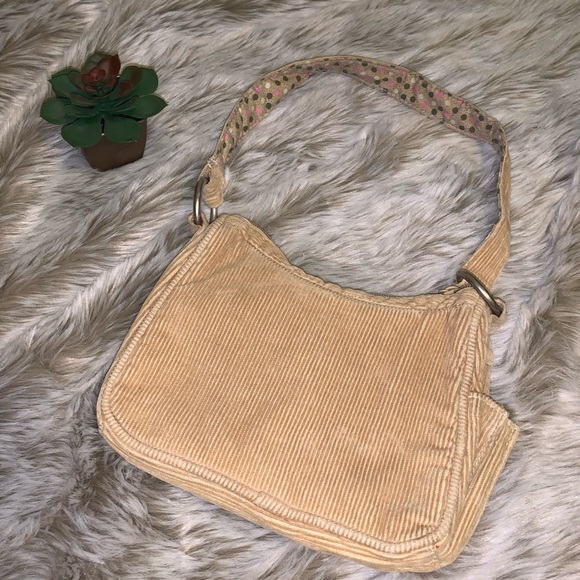 3/$25 Aero Mini Tan Corduroy Purse - Picture 2 of 3